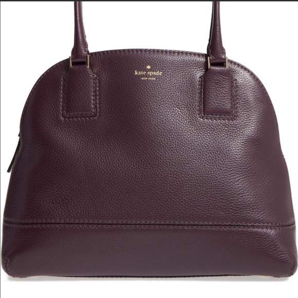 kate spade Handbags - Kate Spade purple plum leather bag so elegant